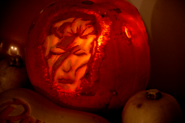 David Bowie Pumpkin Halloween 2016
