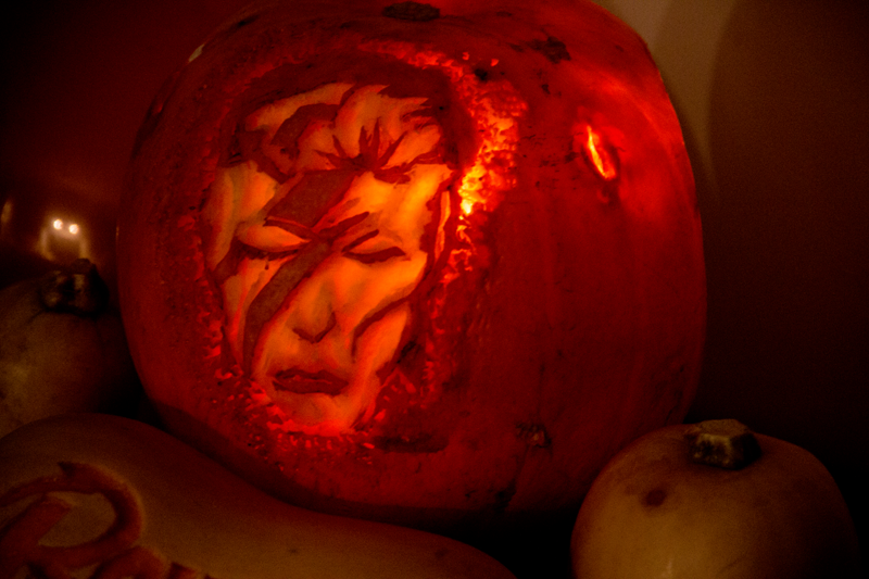 David Bowie Pumpkin Halloween 2016