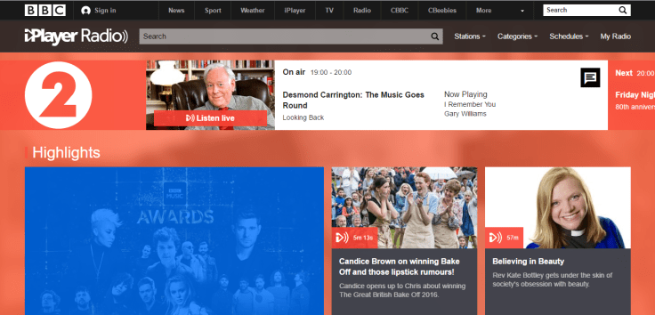 Desmond Carrington's final broadcast...