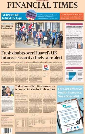 Financial Times, 29 March 2019
